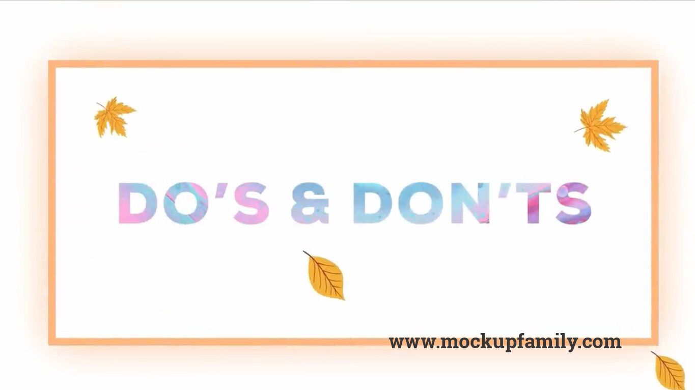 portfolio dos and don'ts