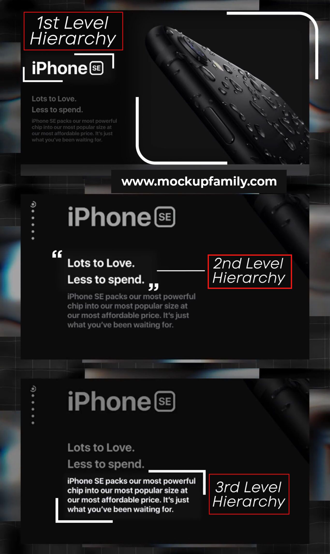 graphic design principle hierarchy