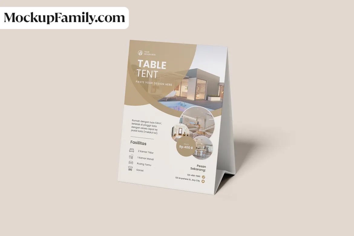 table calendar mockup