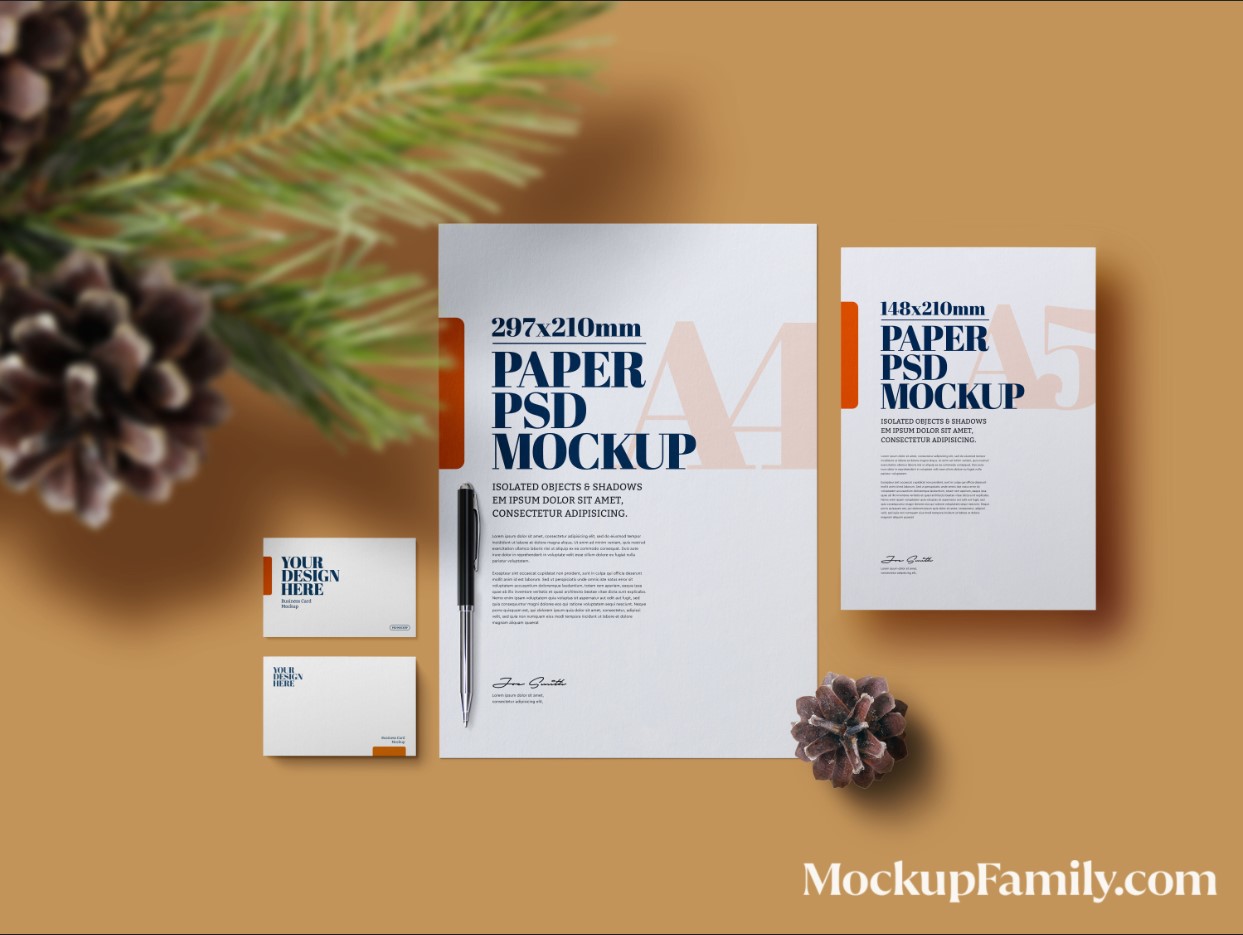stationery mockup template