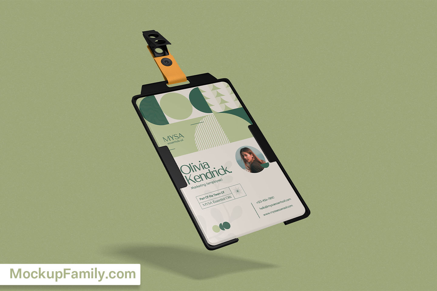 free badge mockup
