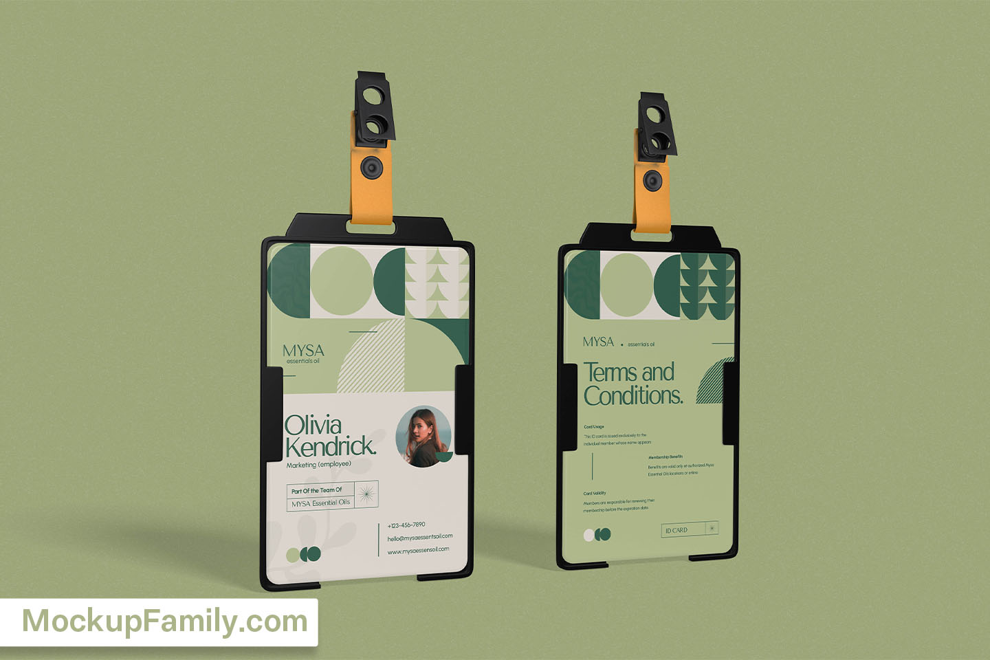 id card mockup